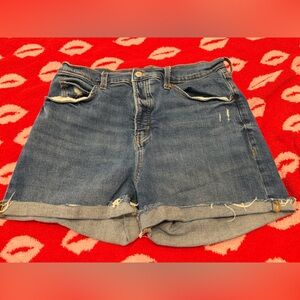 Old Navy Sky-High Blue Denim Shorts sz 14